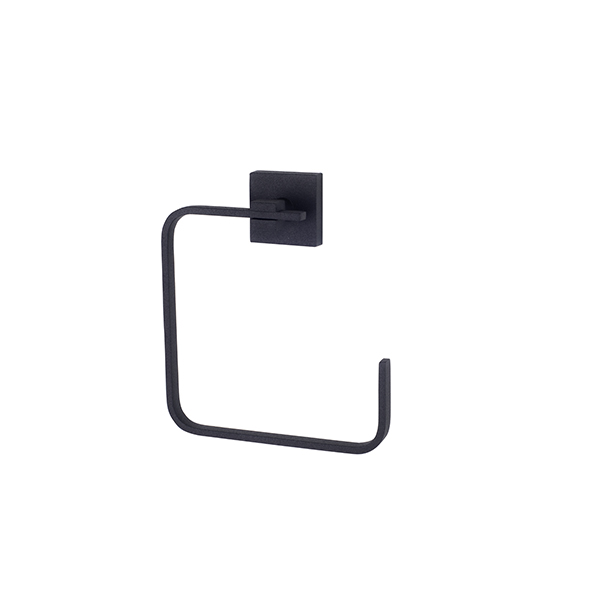  TOWEL RING TEXTURE MATT BLACK