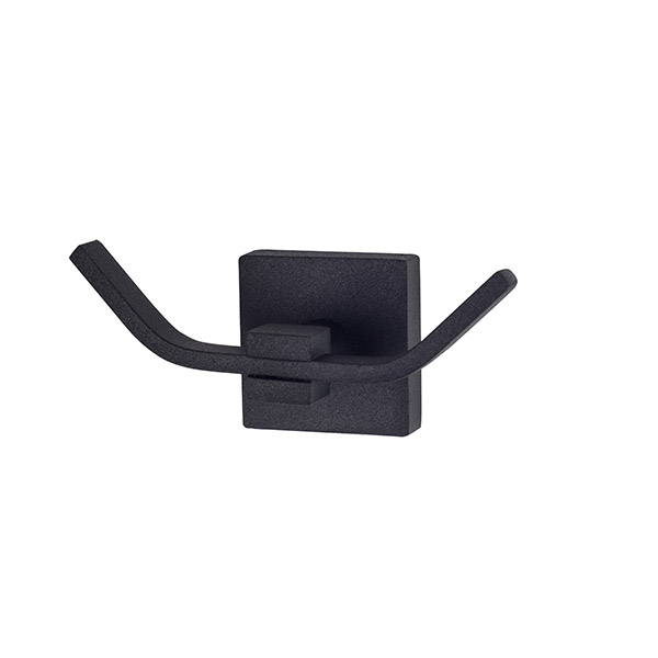  DUAL ROBE HOOK  TEXTURE MATT BLACK