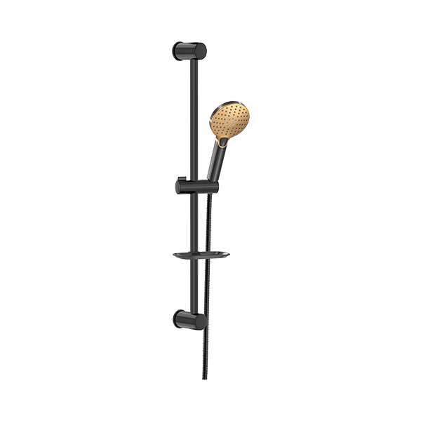 Bien Pruva Black Gold Shower Set With Sliding Bar 3F