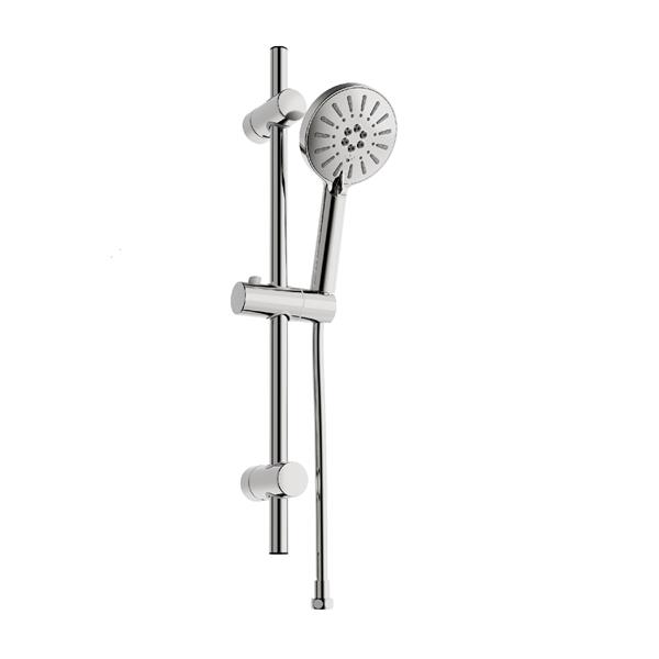 Bien Hermes Shower Set With Sliding Bar 3F - Matt Brushed Nickel