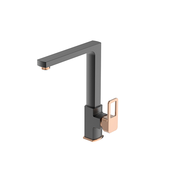 Bien Salvo Plus  Kitchen Mixer, Texture Matt Black - Rose Gold