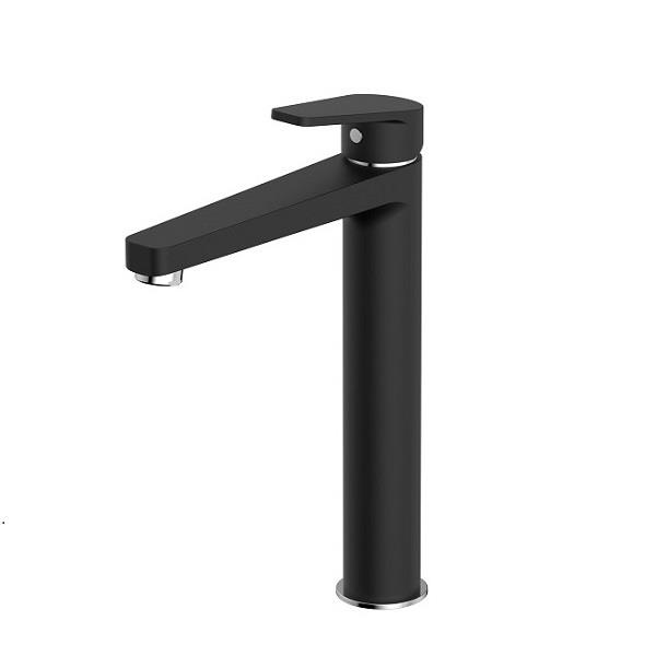 Bien Ferra Tall Basin Mixer Matt Black -Chrome