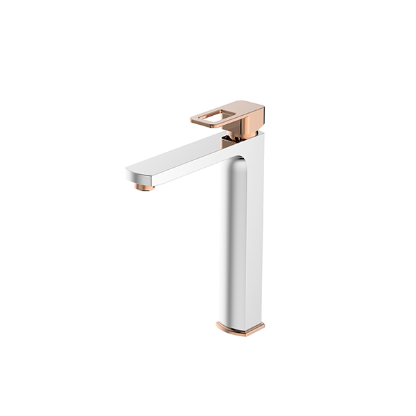 Bien Salvo Plus  Tall Basin Mixer Chrome-Rose Gold