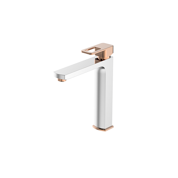 Bien Salvo Plus  Medium  Type Tall Basin Mixer Chrome-Rose Gold