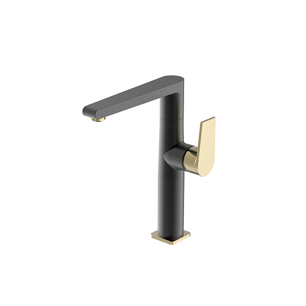 Bien Pruva Tall Basin Mixer / Kitchen  Mixer Black - Gold