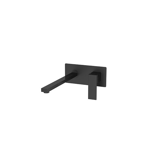 Bien  Concealed Basin Mixer  - Surface Mounted parts - Square - Matt Black