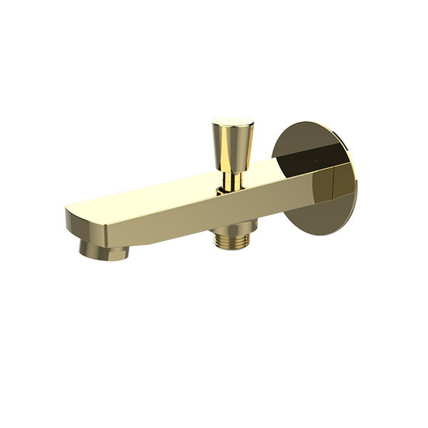 BIEN ROUND SHOWER SPOUT  WITH DIVERTER  GOLD