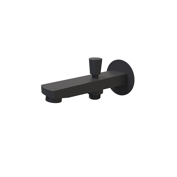 BIEN ROUND SHOWER SPOUT  WITH DIVERTER MATT BLACK