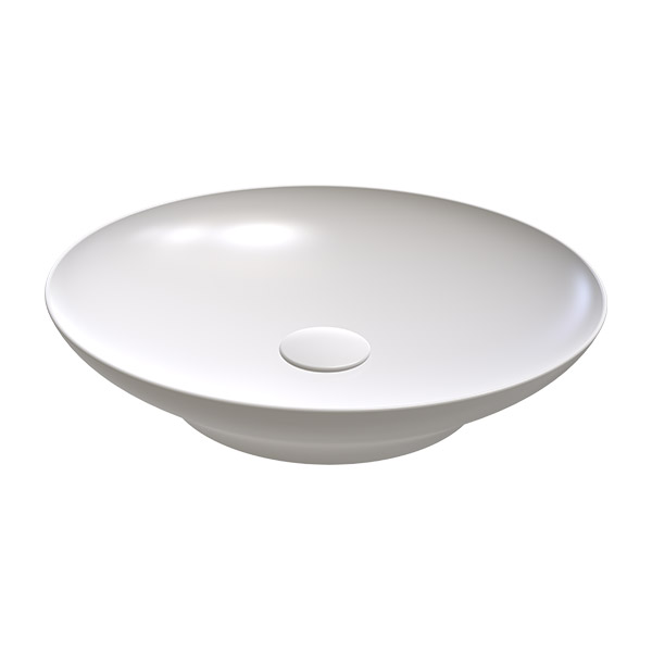 COUNTER TOP WASHBASIN  WITHOUT HOLE SATIN WHITE