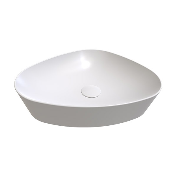 COUNTER TOP WASHBASIN  WITHOUT HOLE SATIN WHITE