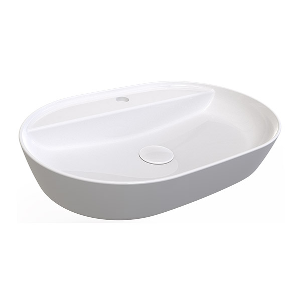 COUNTER TOP WASHBASIN SINGLE HOLE STANDART WHITE