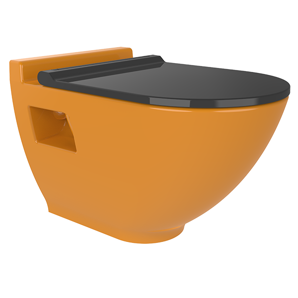 WALL HUNG WC PANS  ORANGE