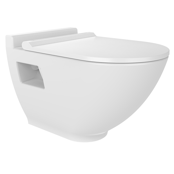 WALL HUNG WC PANS NO-RIM İPEK MATT WHITE