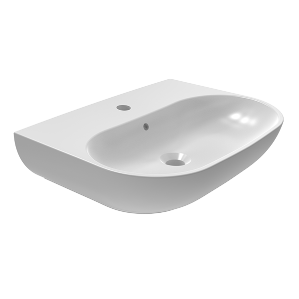 WALL MOUNTING WASHBASIN WITH HOLE  İPEK MATT WHITE 