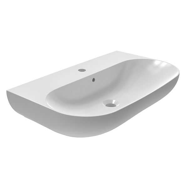 WALL MOUNTING WASHBASIN WITH HOLE   İPEK MATT WHITE