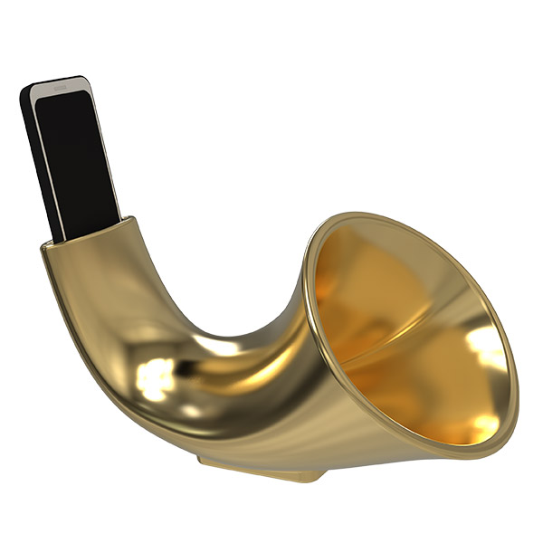 MEGAPHONE MINI - GOLD COATED