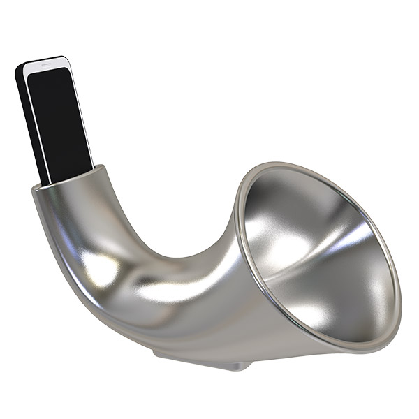 MEGAPHONE MINI - PLATINIUM COATED