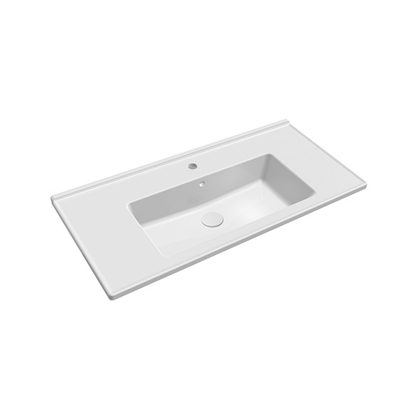 VANITY TYPE WASHBASIN WITH HOLE 